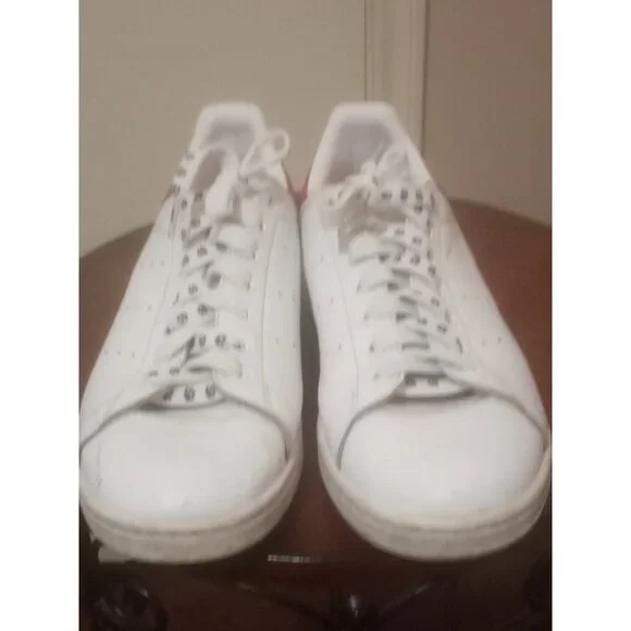 Adidas Mens Stan Smith EF4334 White Red Casual Shoes Sneakers Size 10 - Picture 5 of 12